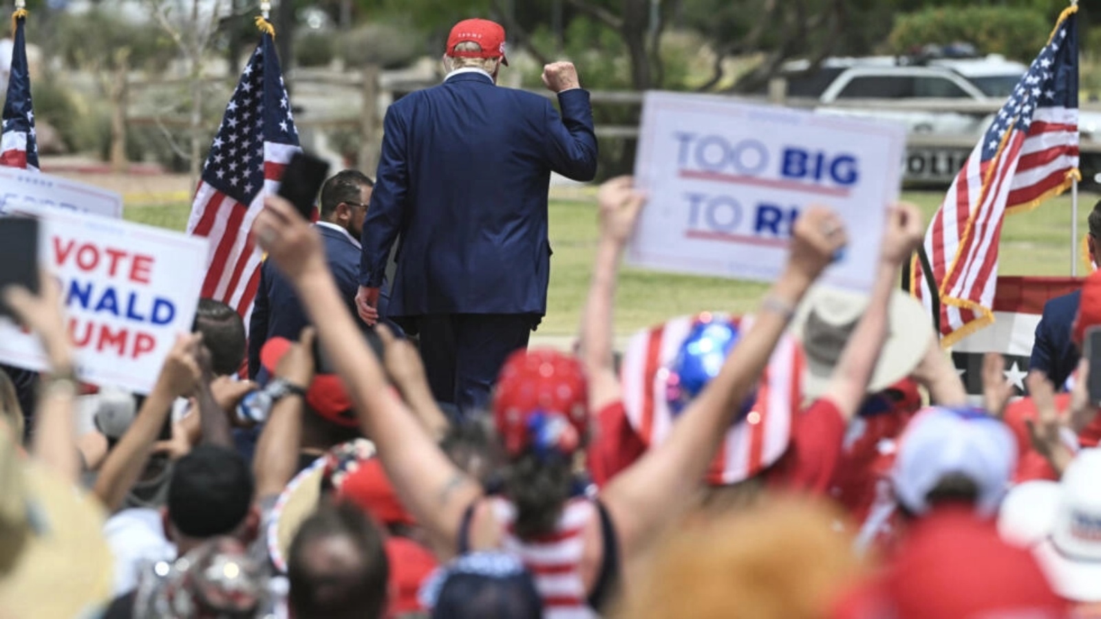 دونالد ترامب خلا حملة انتخابية في سانسيت بارك، لاس فيغاس بولاية نيفادا، في 9 حزيران (يونيو) 2024 
