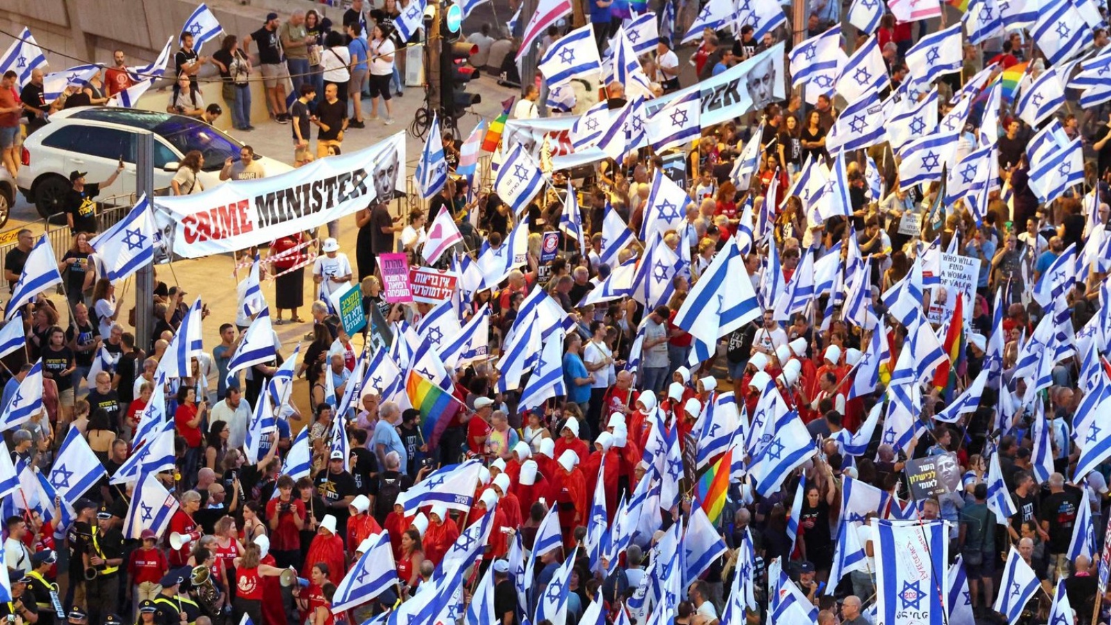 تظاهرات في تل أبيب ضد حكومة نتانياهو