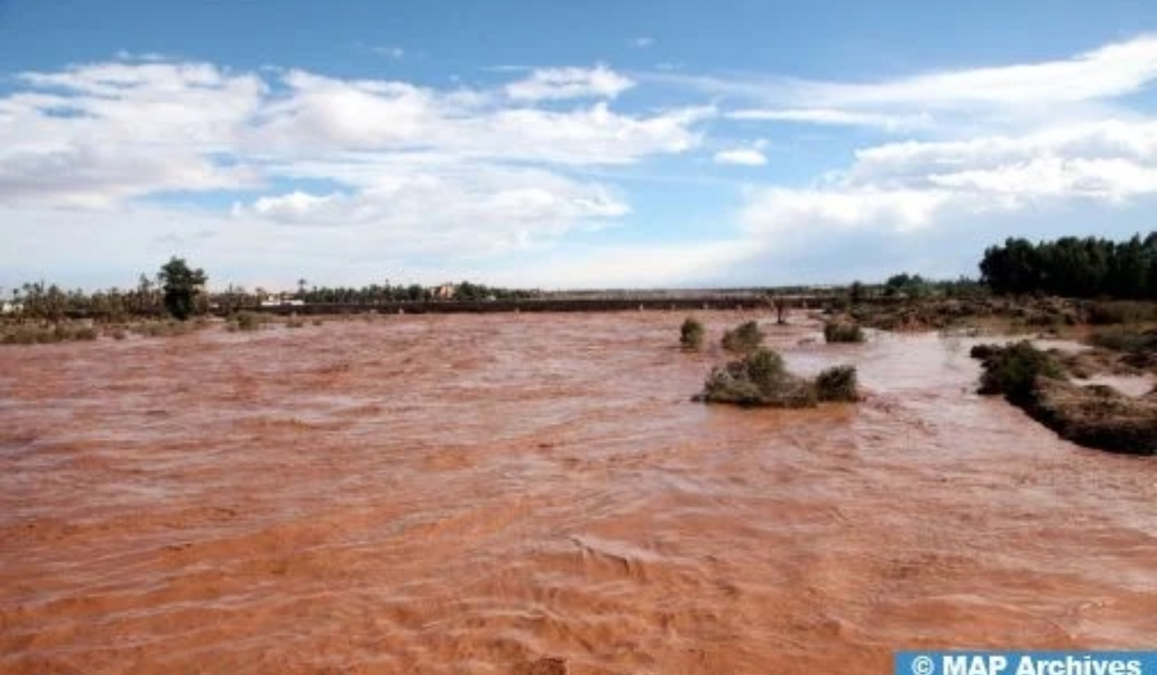 سيول ناتجة عن التساقطات المطرية الرعدية جد القوية التي عرفها عدد من عمالات( محافظات ) وأقاليم المملكة المغربية