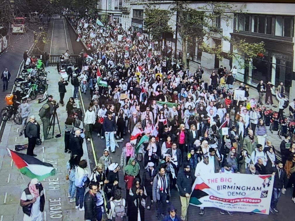 صورة وزعتها شرطة لندن لجانب من المظاهرة يوم السبت 