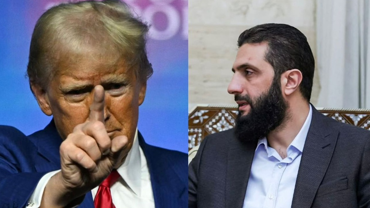 أحمد الشرع ودونالد ترامب