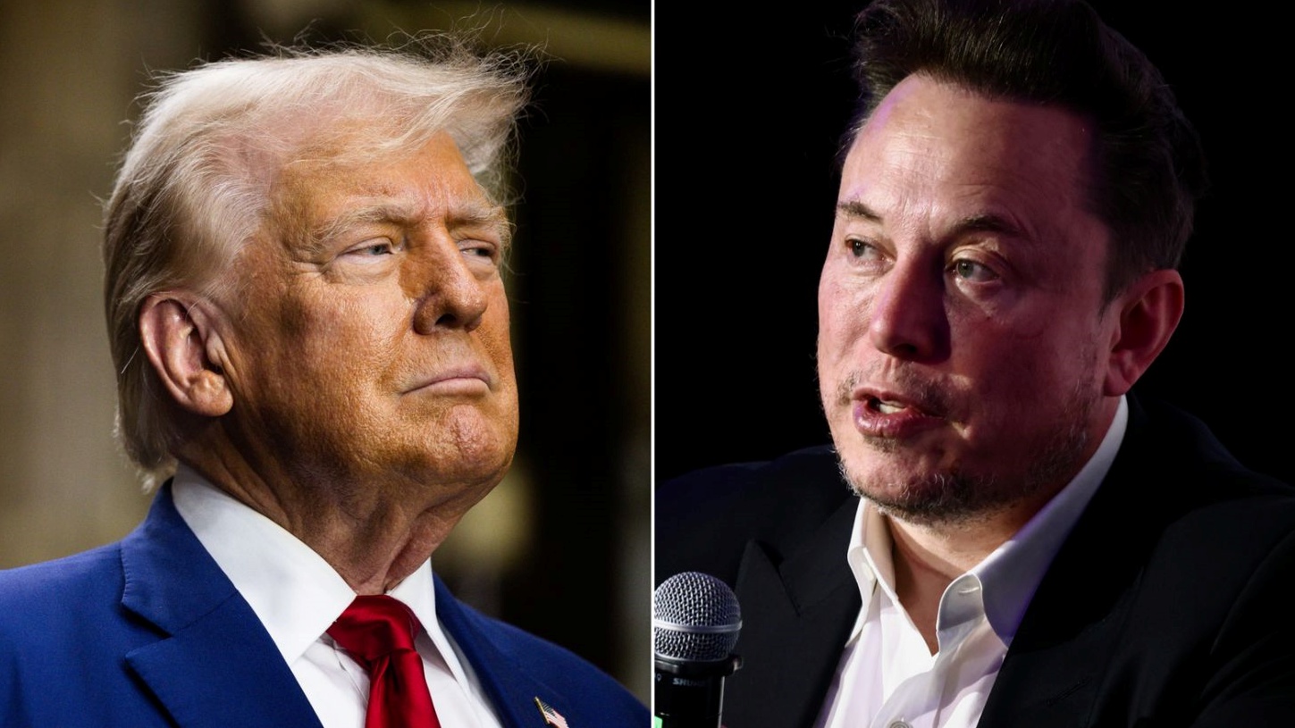 الرئيس الأميركي دونالد ترامب ومستشاره إيلون ماسك