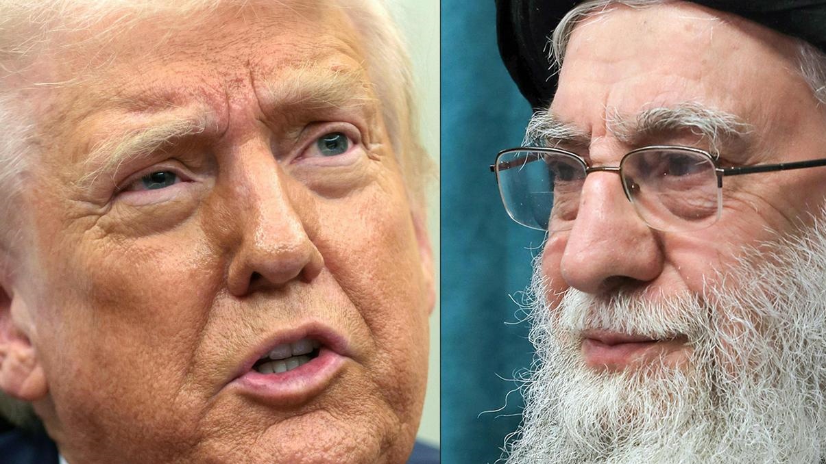 المرشد الإيراني علي خامنئي والرئيس الأميركي دونالد ترامب