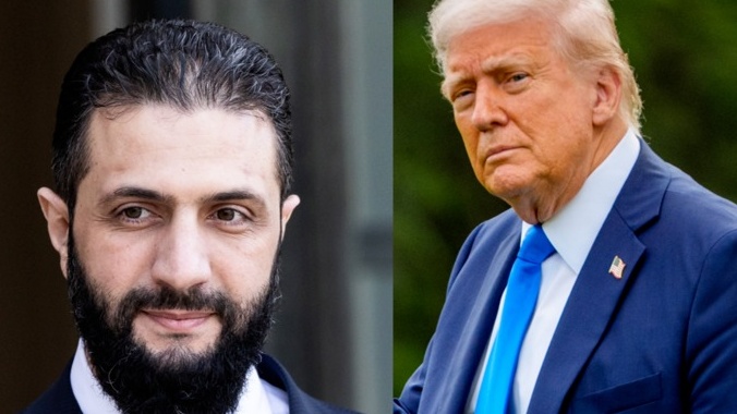 الرئيس الأميركي وأحمد الشرع