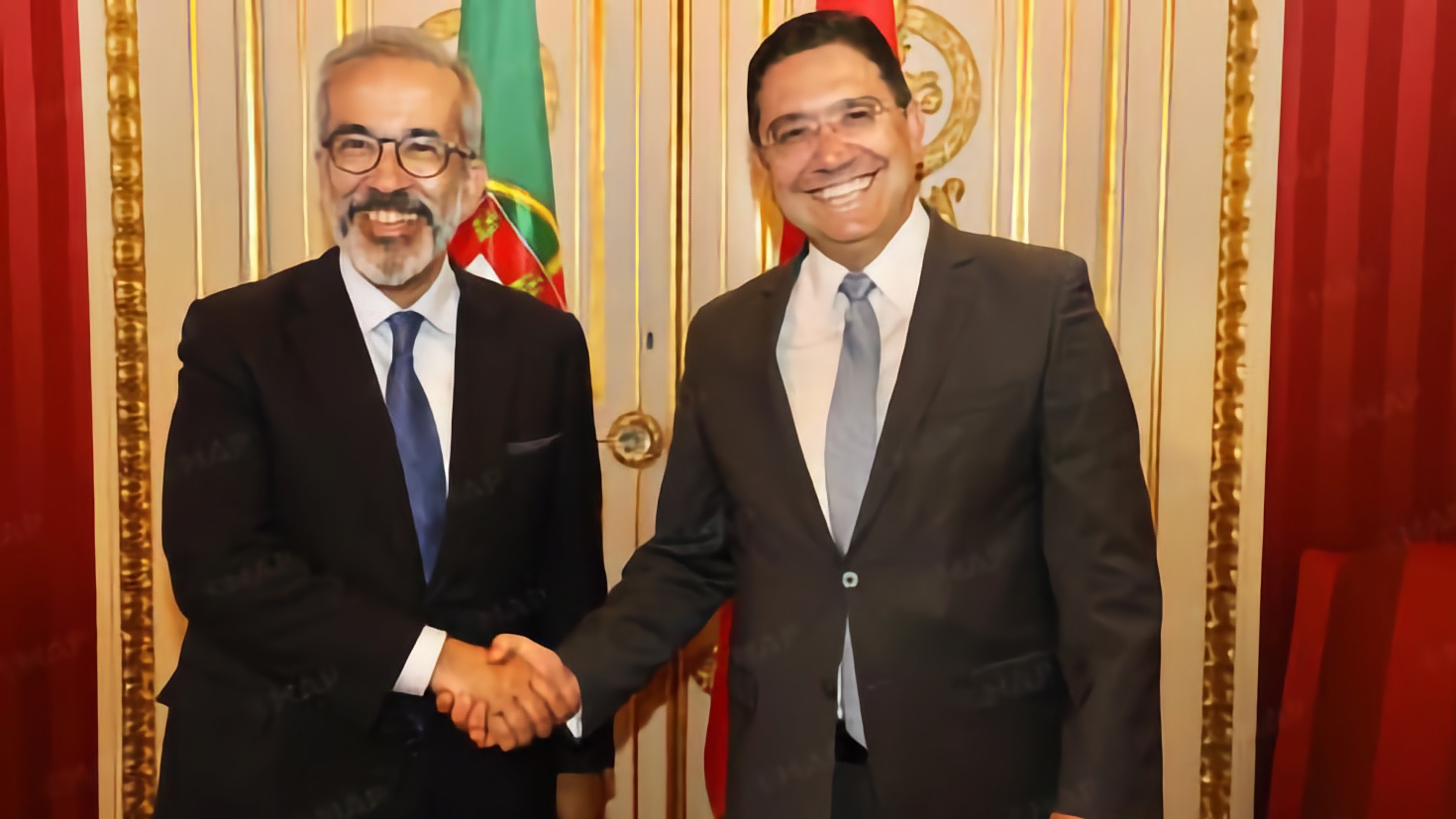 وزير خارجية البرتغال لدى استقباله نظيره المغربي في لشبونة الثلاثاء