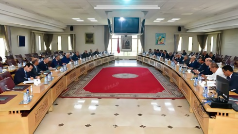 اجتماع سابق لوزير الداخلية عبد الوافي لفتيت مع قادة الاحزاب السياسية المغربية