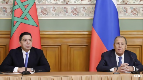 بوريطة ولافروف خلال المؤتمر الصحافي في موسكو