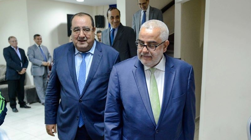 لشكر وابن كيران أثناء مشاورات تشكيل الحكومة سنة 2012 2