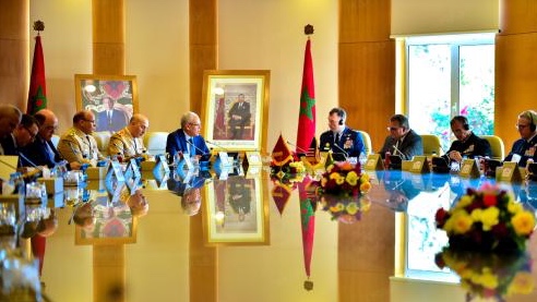 جانب من المباحثات المغربية-الاميركية في الرباط