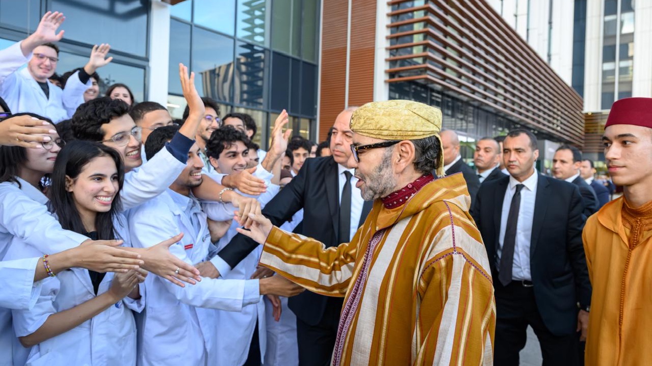 لعاهل المغربي لدى تدشينه المركب الاستشفائي الجامعي الدولي محمد السادس في الرباط