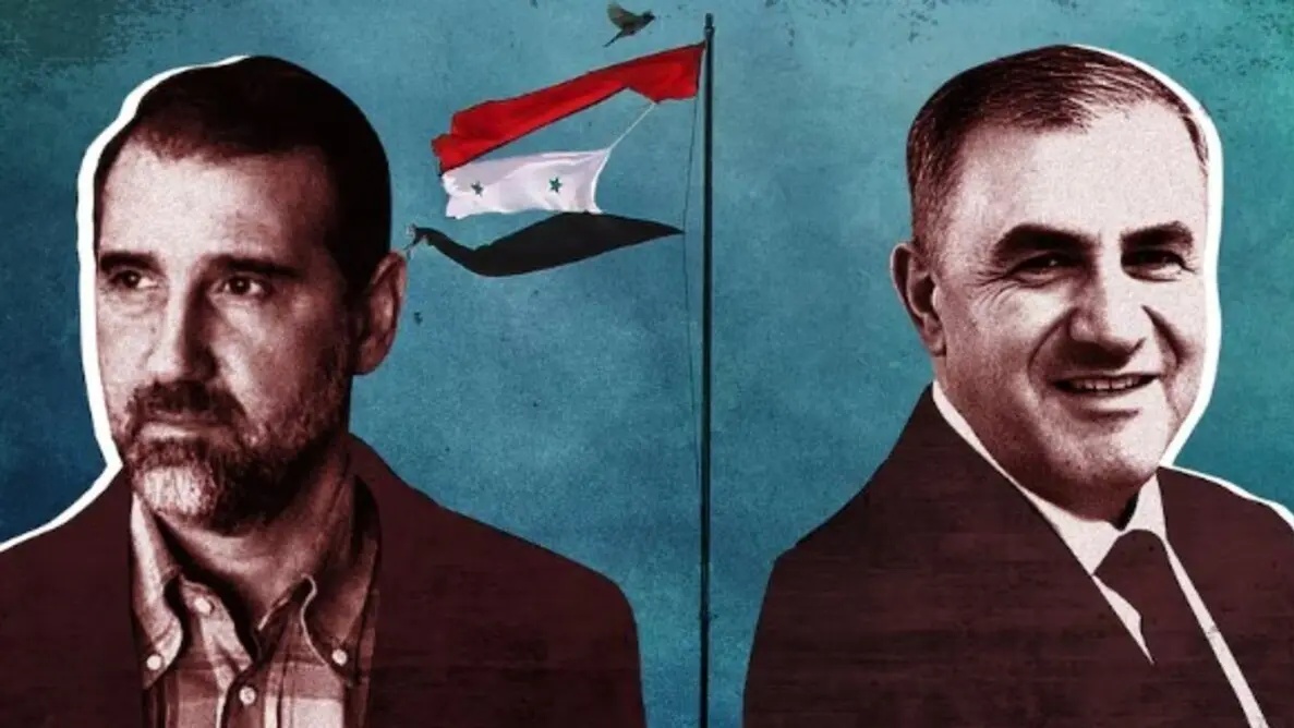  كمال حسن ورامي مخلوف (يسار)