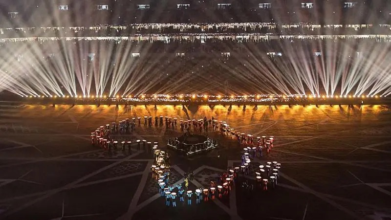 صورة من حفل افتتاح كأس أمم أفريقيا بالرباط، المغرب 2025