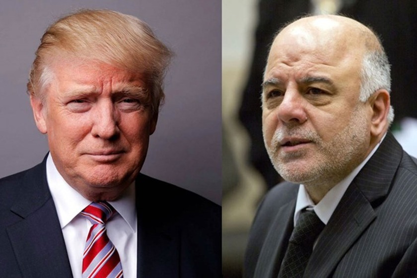 العبادي ينشد دعم ترامب للخلاص من الهيمنة الإيرانية على العراق