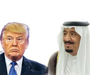التأثير وزعامة العالمين جعلا السعودية الوجهة التاريخية الأولى لترمب