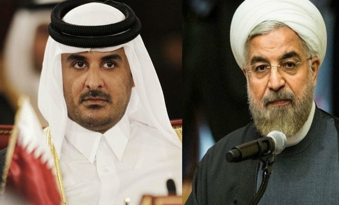 أمير قطر يسمي الخليج العربي بـ «الفارسي» ويؤكد لروحاني: علاقتنا عريقة
