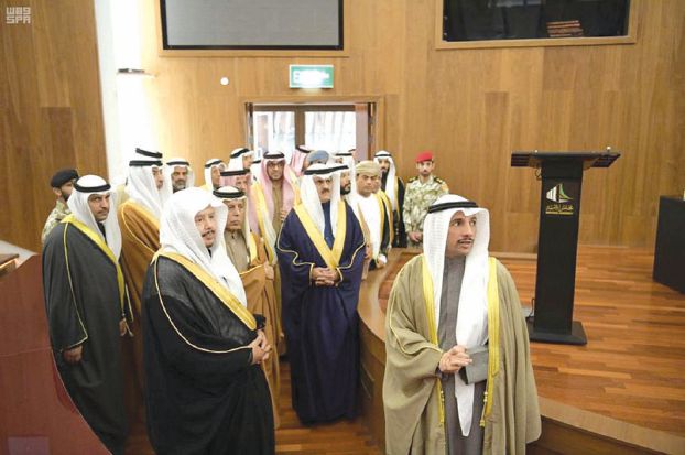 الغانم أمام رؤساء برلمانات الخليج: لن ننسى دور السعودية