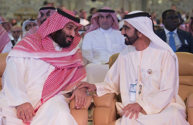محمد بن راشد: نحن مع الأمير محمد بن سلمان بالحال والمال 