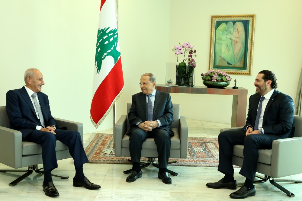 عون وبري والحريري يناقشون المفاوضات حول نقاط الحدود الجنوبية