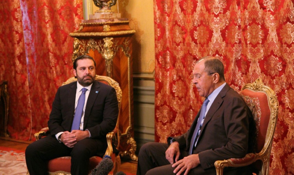 الحريري للافروف: نعوّل على دوركم لتفادي التصعيد... وروسيا تؤكد تمسكها بسيادة لبنان