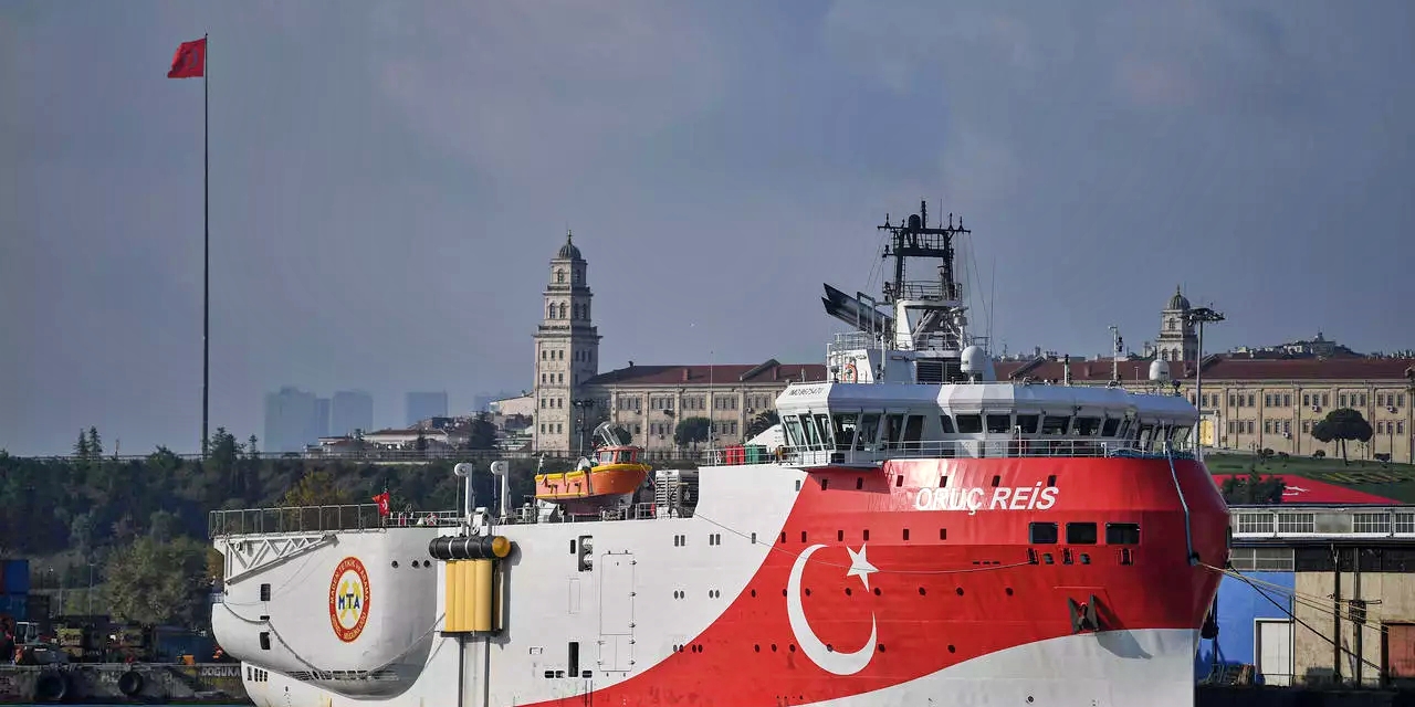 سفينة المسح الزلزالي التركية عروج ريس في اسطنبول في أغسطس 2019
