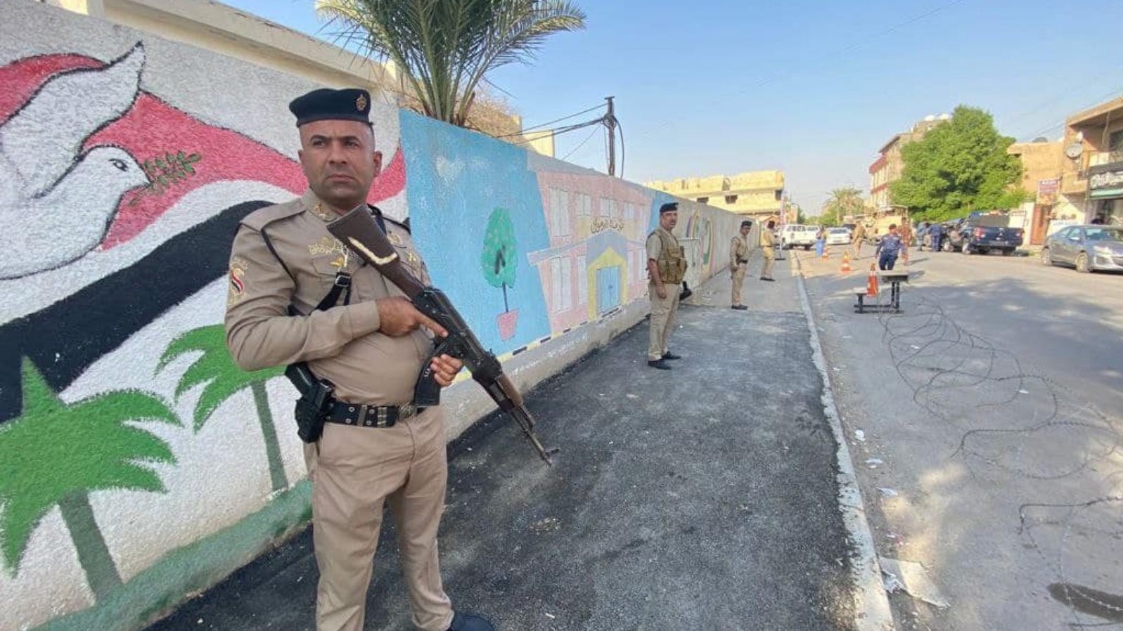 القوات الأمنية العراقية تنتشر الجمعة 8 تشرين الأول/ أكتوبر 2021 حول مراكز الاقتراع الخاص (الداخلية العراقية).