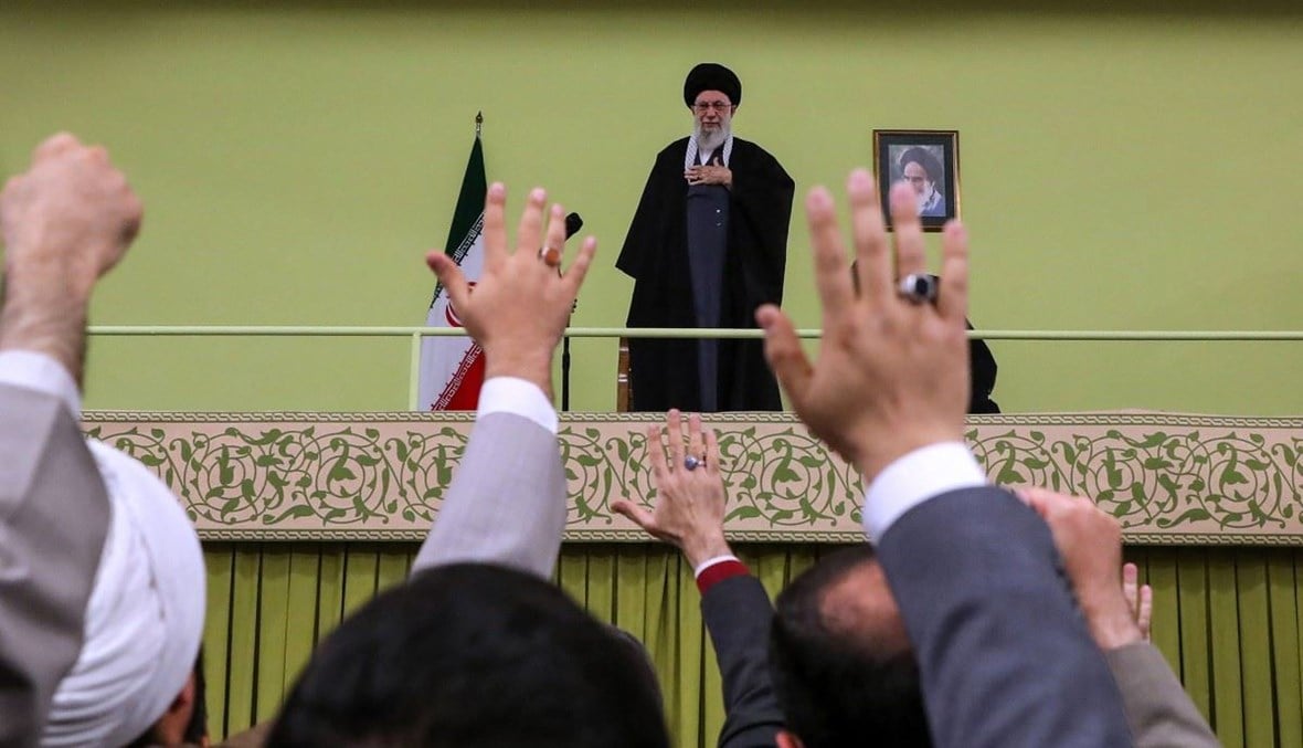 المرشد الإيراني علي خامنئي خلال خطاب له في عيد النوروز
