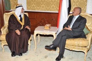 الرئيس اليمني مع رئيس مجلس النواب البحريني