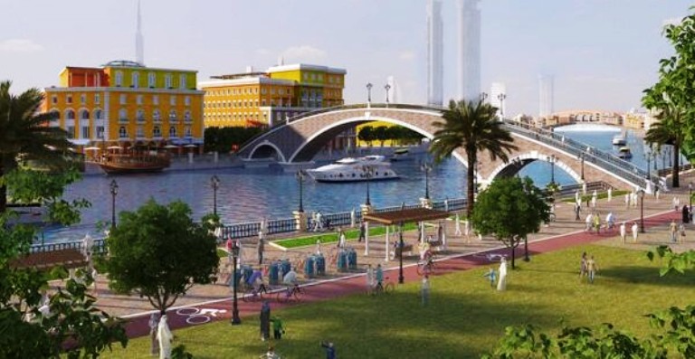 القناة ستربط منطقة الخليج التجاري بمياه الخليج العربي مروراً بداخل مدينة دبي 