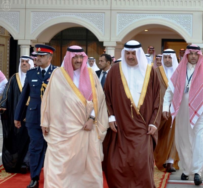 وزير الداخلية السعودي الأمير محمد بن نايف بن عبد العزيز في ختام زيارته إلى البحرين - واس