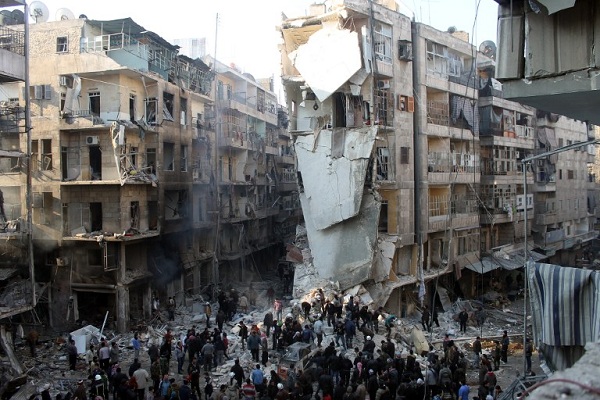 دمار في سوريا بسبب القصف الجوي 