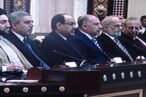 قادة عراقيون في مؤتمر وثيقة الشرف والسلم الاجتماعي