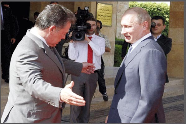 لقاء سابق لعبدالله الثاني مع بوتين في عمّان