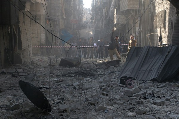 قصف بالبراميل على حلب