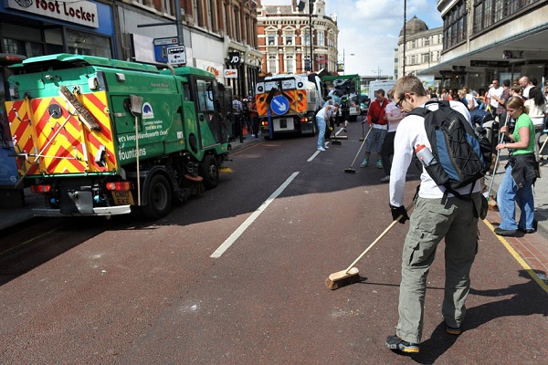 تنظيف شوارع لندن