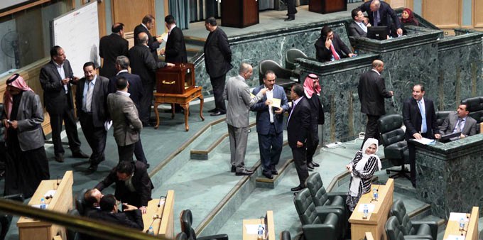 مجلس النواب الأردني خلال فترة استراحة 