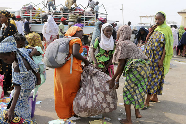 مواطنون نيجيريون فارون من إجرام بوكوحرام صوب النيجر