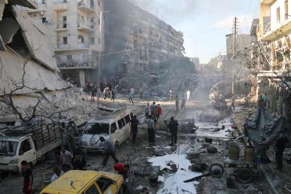 آثار الدمار في حلب