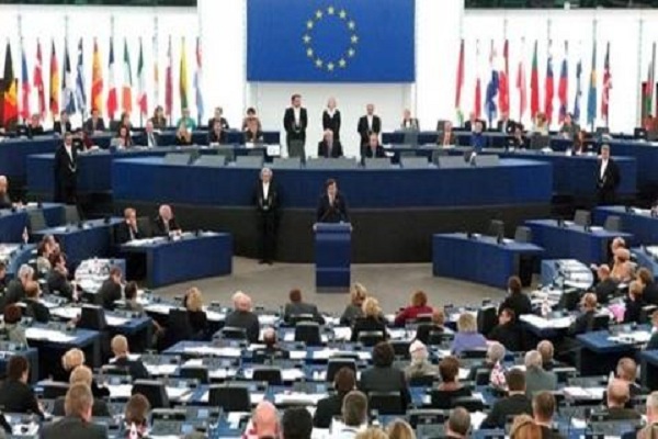 البرلمان الاوروبي في بروكسل خلال إحدى جلساته