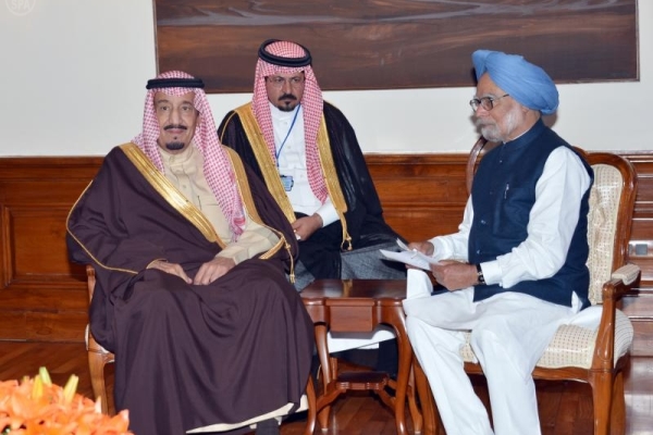 ولي العهد السعودي خلال اجتماعه مع رئيس الوزراء الهندي