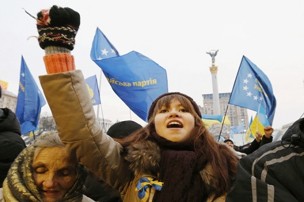 الشعب الاوكراني ذاهب للاتحاد الاوروبي 
