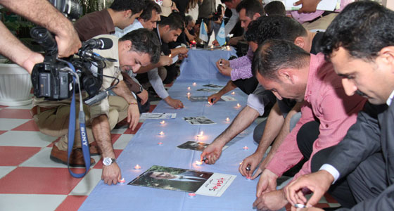 إعلاميو كردستان يستذكرون ضحايا الصحافة الكردية