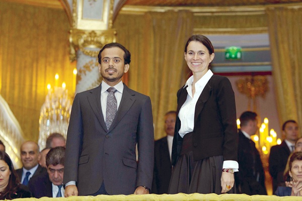 الشيخ سلطان بن طحنون آل نهيان ووزيرة الثقافة الفرنسية