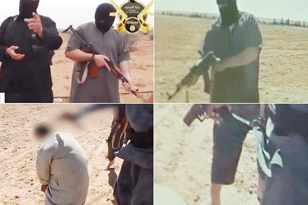 لقطات لـ(جهادي) بريطاني ينفذ عملية قتل لمواطن سوري 