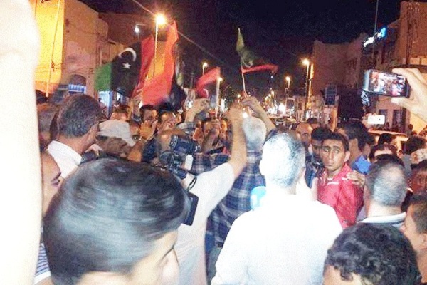  مظاهرة مؤيدة للجيش الوطني الليبي 