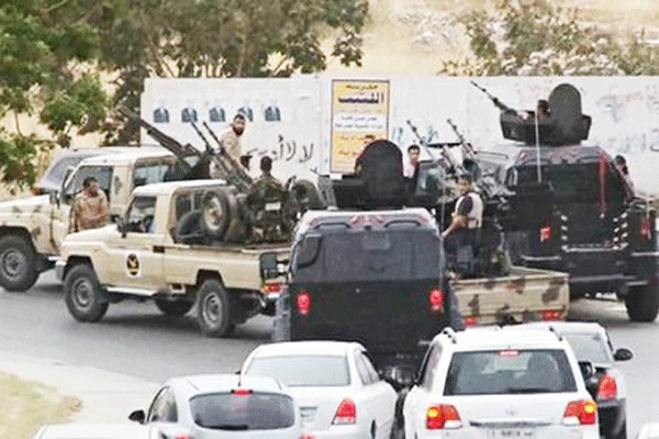 قوات القعقاع امام المؤتمر الوطني الليبي العام 