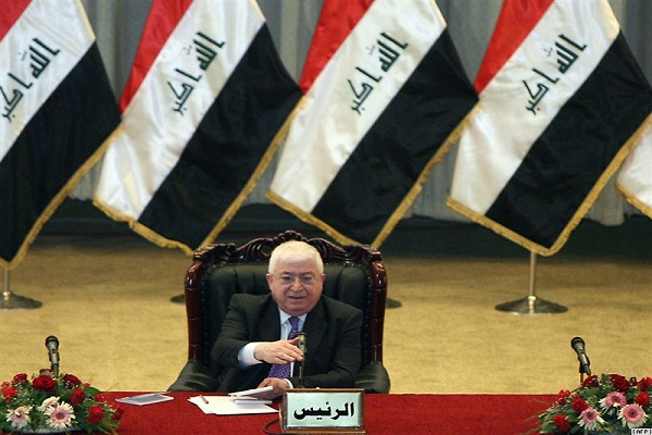 فؤاد معصوم مترئسا اول جلسة للبرلمان العراقي