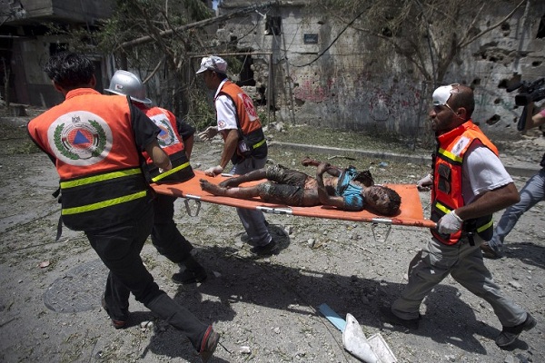 الأطفال ضحية العملية العسكرية الاسرائيلية على غزة