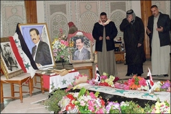 قبر صدام في بلدة العوجة مسقط راسه