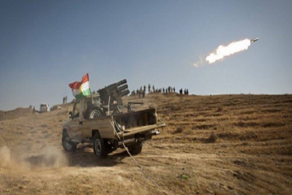  صواريخ قوات البيشمركة تستهدف مواقع داعش شمال العراق
