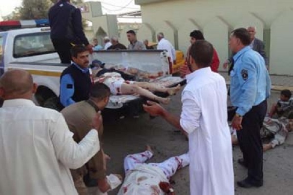 ضحايا الهجوم على مسجد للسنة شمال بغداد
